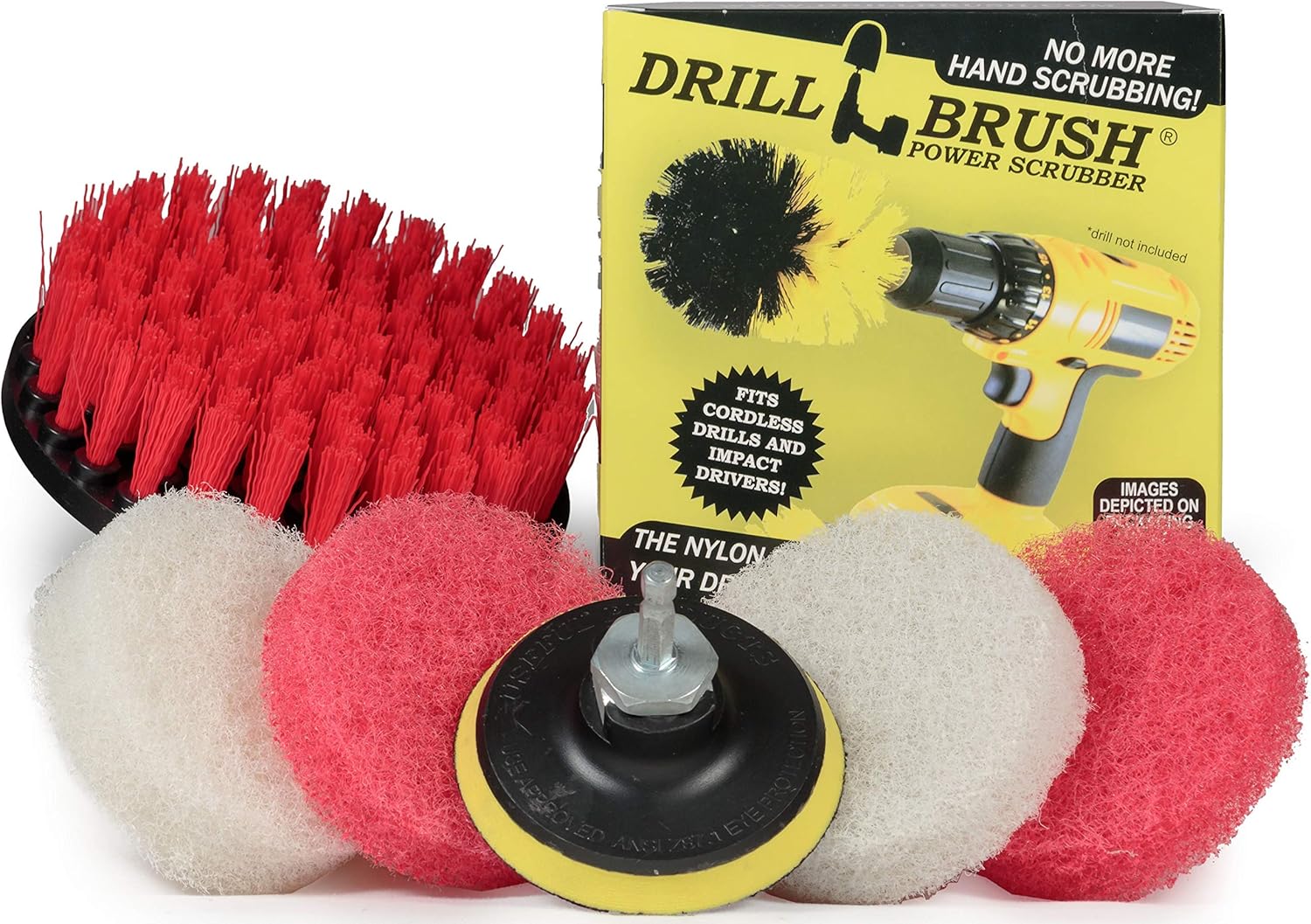 Revolving Electric Cleaning Brushes Carpet Spot Cleaning and Upholstery Cleaning Kit