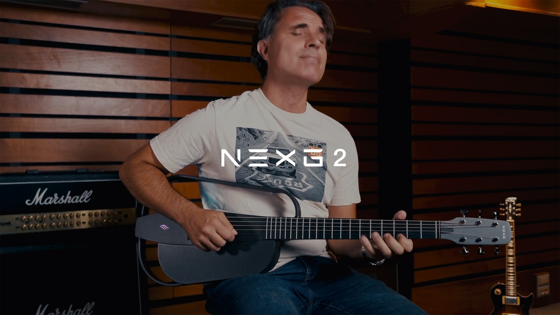 Enya NEXG2 Chitarra Elettrica Acustica Smart - Fibra Di Carbonio, Viola, 38 Pollici, Con Audio Integrato - Foto 8