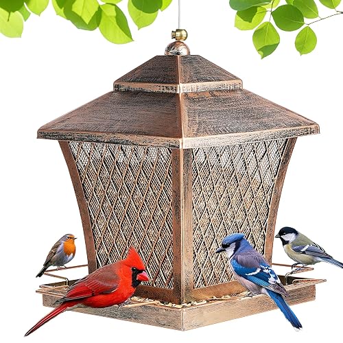 MYITYARD Bird Feeder for Outdoors Hanging, 4 lbs Large Capacity