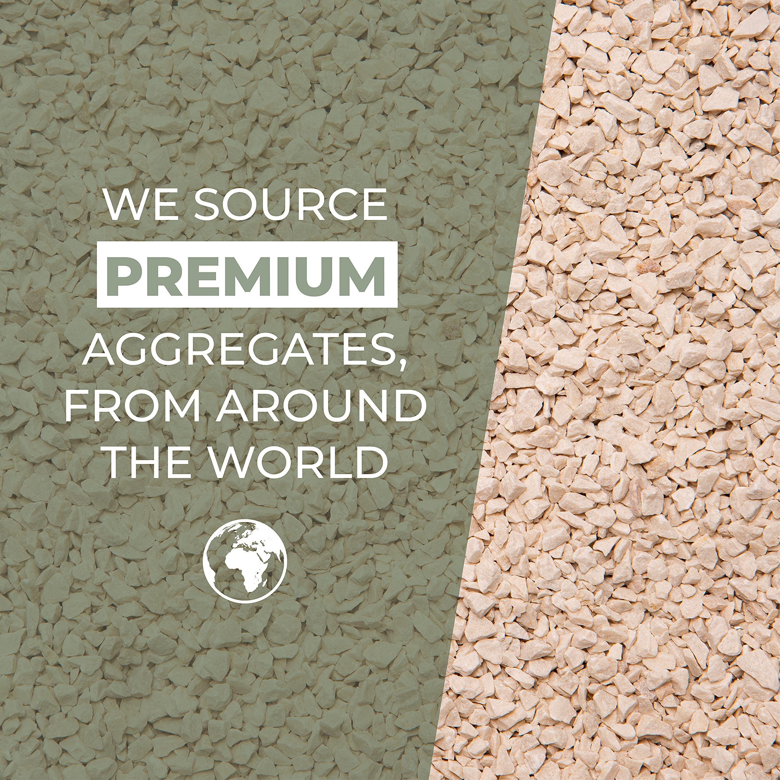 Natural World Steine Für Blumentöpfe - 2 Kg - 5 Mm - Echte Marmor & Quarzsteine - Dekorativ Für Garten & Wohnung - Paloma Grau