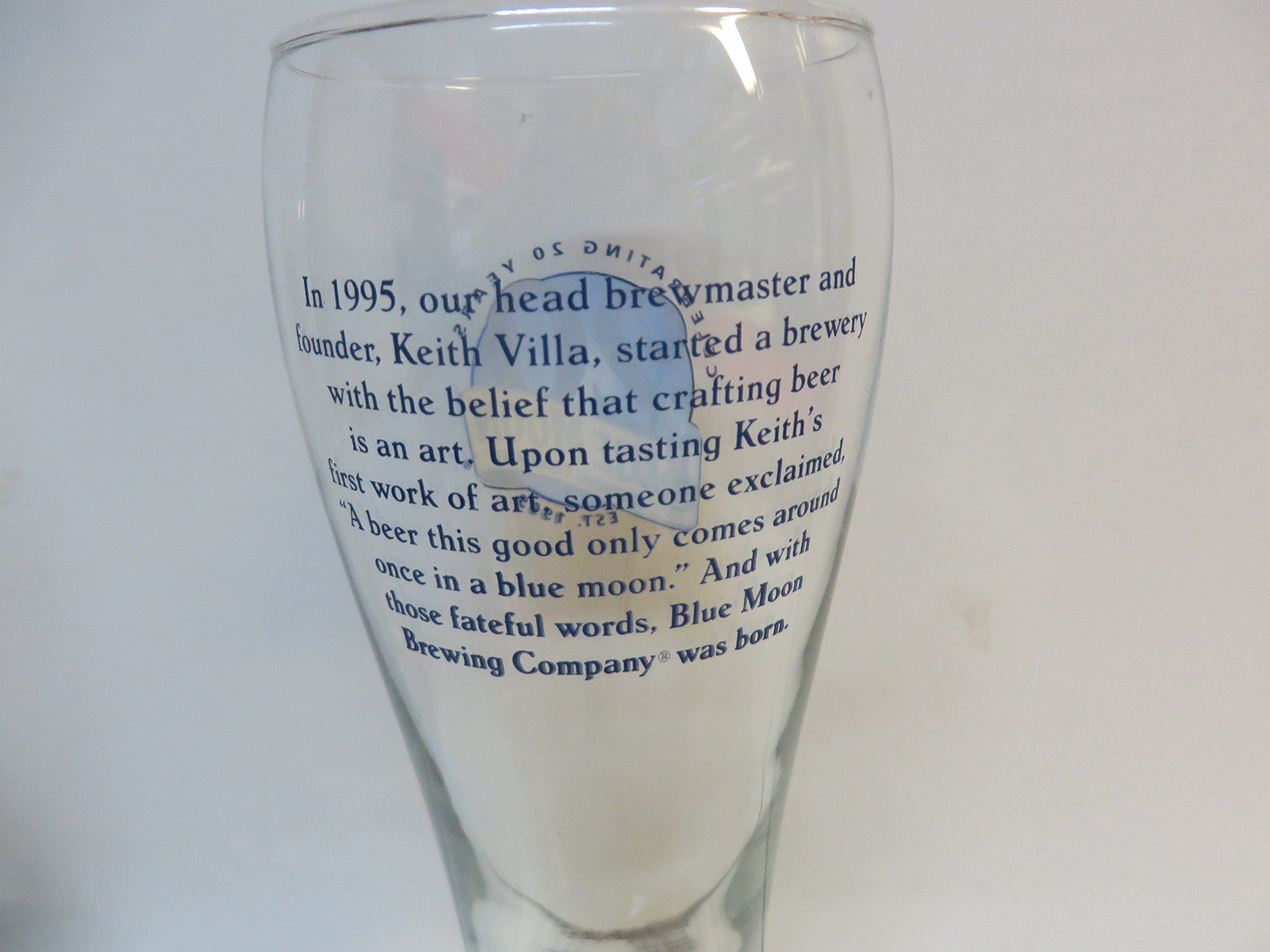 Blue Moon 20th Anniversary Glass Set
