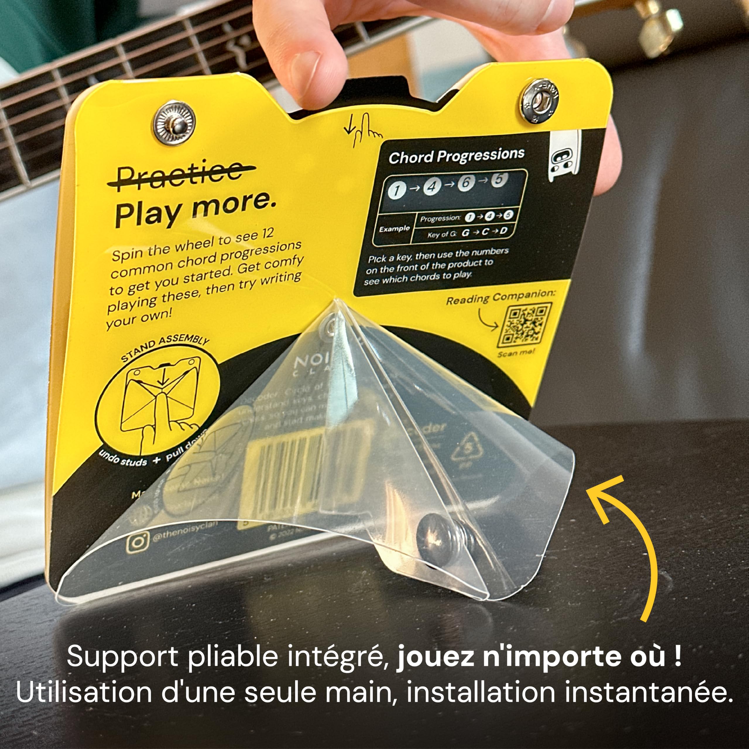 Noisy Clan Cercle des Quintes - Identifiez les Clés & Transposez la Musique Rapidement - Outil de Composition Mains Libres pour Tous Instruments - Roue Décodeur Pro 15cm