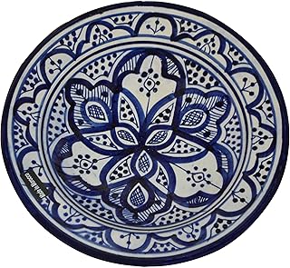 Treasures Of Morocco Ceramic Plates Moroccan Handmade Appetizer Tapas Serving Decorative 10 inches Round