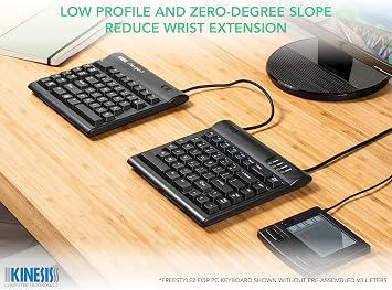 Kinesis Freestyle2 Ergonomic Keyboard w/ V3 Lifters for PC (9 Separation)