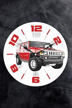 Emores 25 Cm Decorative Plastic Glass Curved Childrens Room Wall Clock