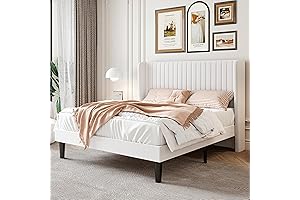 Full Size Bedroom Sets - Elegant Velvet Bed Frame with Tufted Headboard