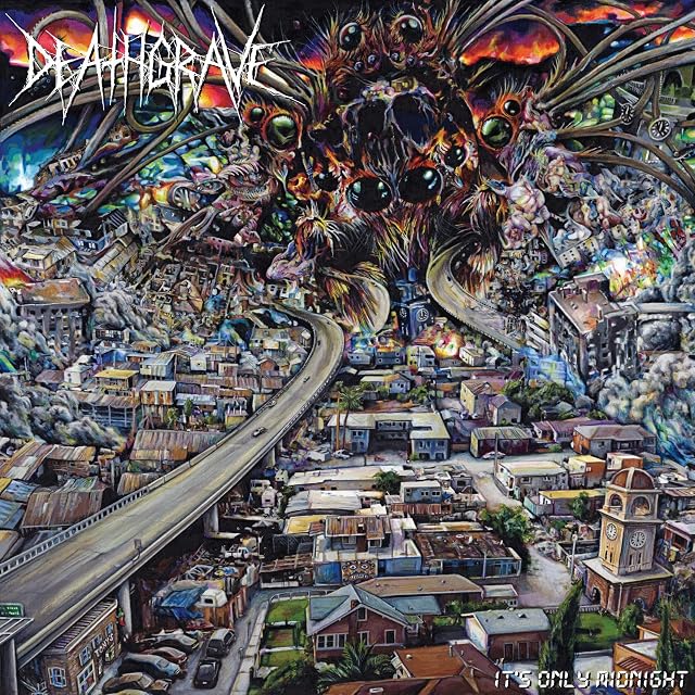It's Only Midnight (Vinil Transparente / Azul) por Deathgrave, capa do álbum