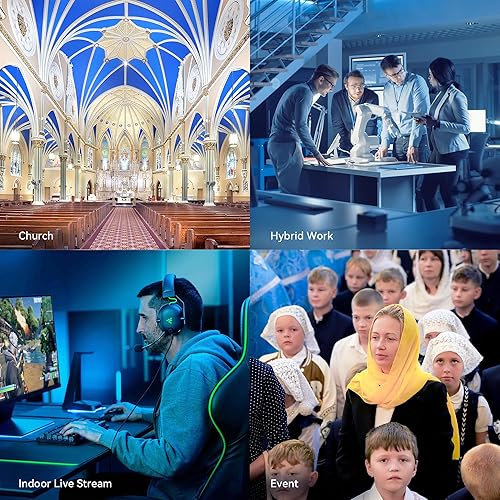 Miniatura 9 de Tenveo Cámara PTZ 4K AI Humanoid & Seguimiento Automático de Cara 20X Zoom Óptico+8X Digital Zoom USB3.0/HDMI/LAN PoE Cámara IP de Transmisión