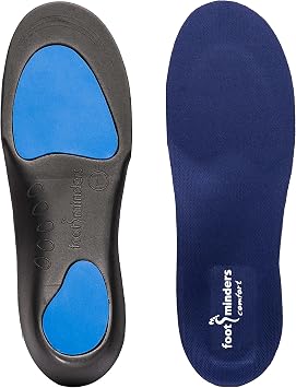 Footminders Comfort Orthotic Arch Support Insoles: Podiatrist-Designed Shoe Inserts for Plantar Fasciitis, Flat Feet and Heel Pain Relief Shoe Inserts for Work Boots & Running Shoes - X-Small