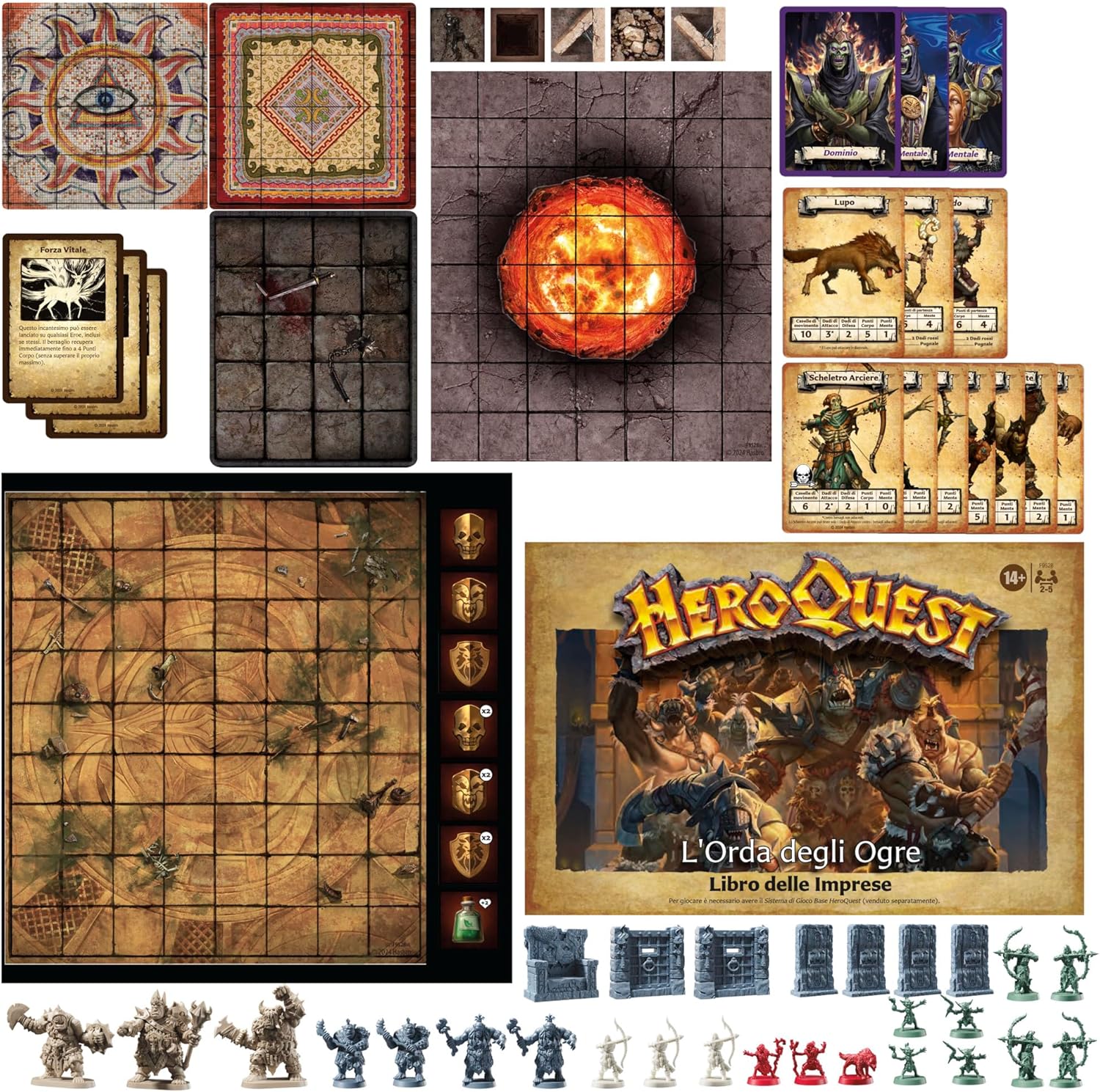 Avalon Hill, HeroQuest The Horde of The Ogres Companies Pack - Roleplay Game - You Must Have The HeroQuest Base Game System - English Version