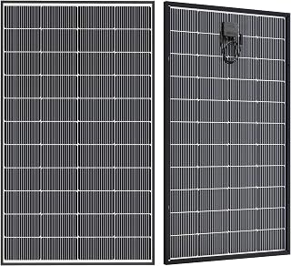 200W Bifacial Solar Panel, N-Type 16BB Monocrystalline Solar Panel, 25% High Efficiency, IP65 Waterproof, for RV Home Boat Marine Off-Grid Solar System
