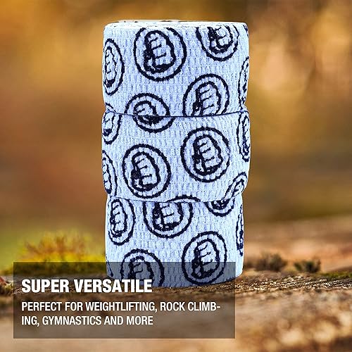 Miniatura 5 de WOD Nation Weightlifting Hook Grip Tape - Bulk Packs of 3, 12, 24 Rolls (23ftRoll) Comfortable & Stretchy Athletic Thumb Tape for Weight Lifting &