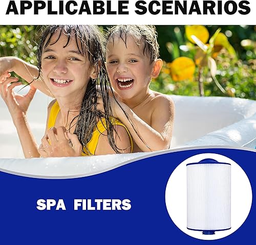 Miniatura 7 de Wowreed Filtro de spa compatible con Unicel 6CH-940, PWW50P3 (rosca gruesa SAE de 1.5 pulgadas), FC-0359, 03FIL1400,817-0050,2 unidades