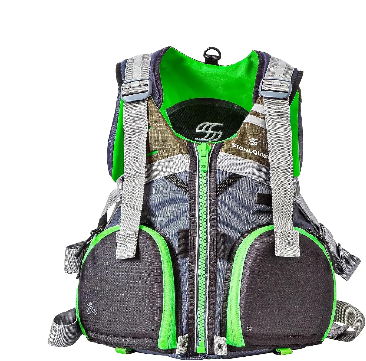 Stohlquist Fisherman Men's Lifejacket - US Coast Guard Approved Level 70N - for Kayaking and Fishing