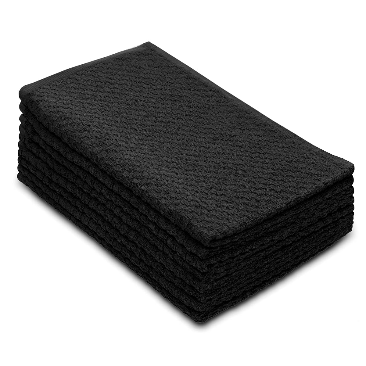 COTTON CRAFT Amazing Kitchen Towels - 8 Pack 100% Cotton Waffle Terry Towel