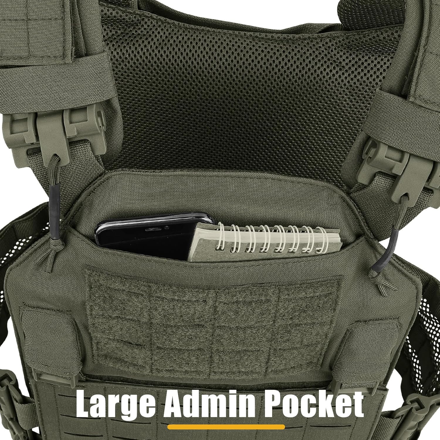 PETAC GEAR Laser-Cutting Vest for Men Cosplay — Quick Release Modular Lightweight MOLLE Weighted Training Vests.