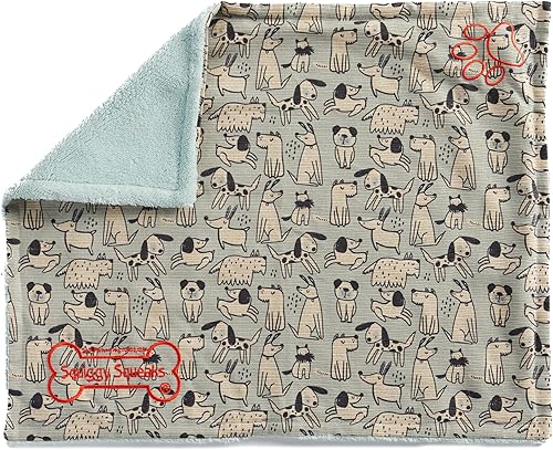 Miniatura 8 de Squiggy Squeaks Mantas para dormir y jugar para perros y gatos  Ultra suave, duradera y lavable a máquina, manta para mascotas y juguetes de