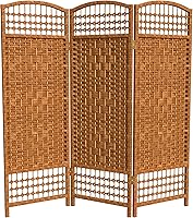 Vista 9 de Pantalla plegable de tejido de fibra corta de 4 pies - Blanco - 3 paneles