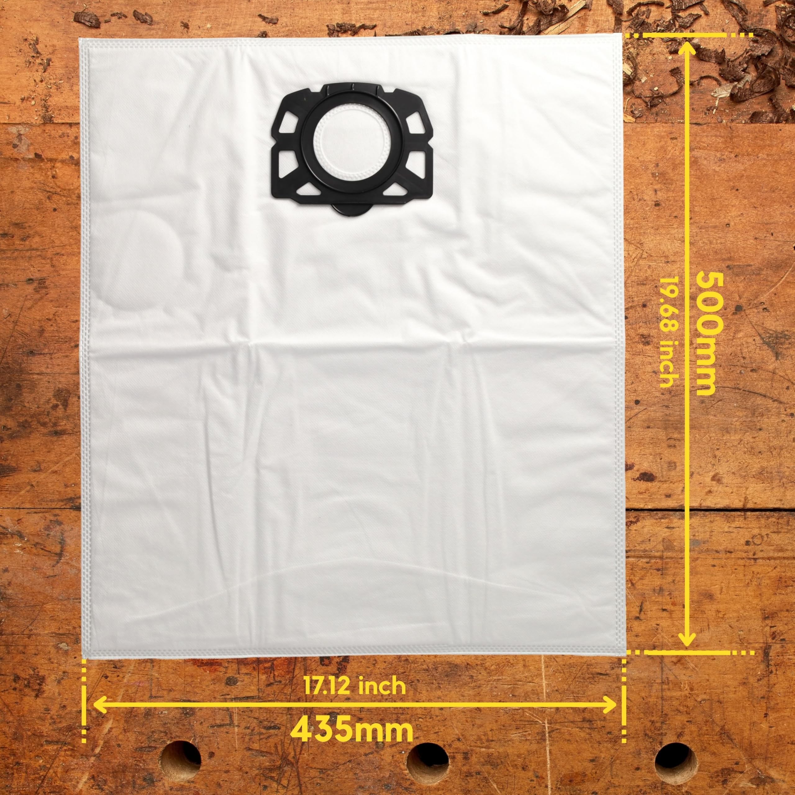 8 Sacchetti Filtro In Tessuto Non Tessuto Per Aspirapolvere Karcher – Compatibili Con WD4, WD5, WD6, MV4, MV5, MV6 E Altri - 5