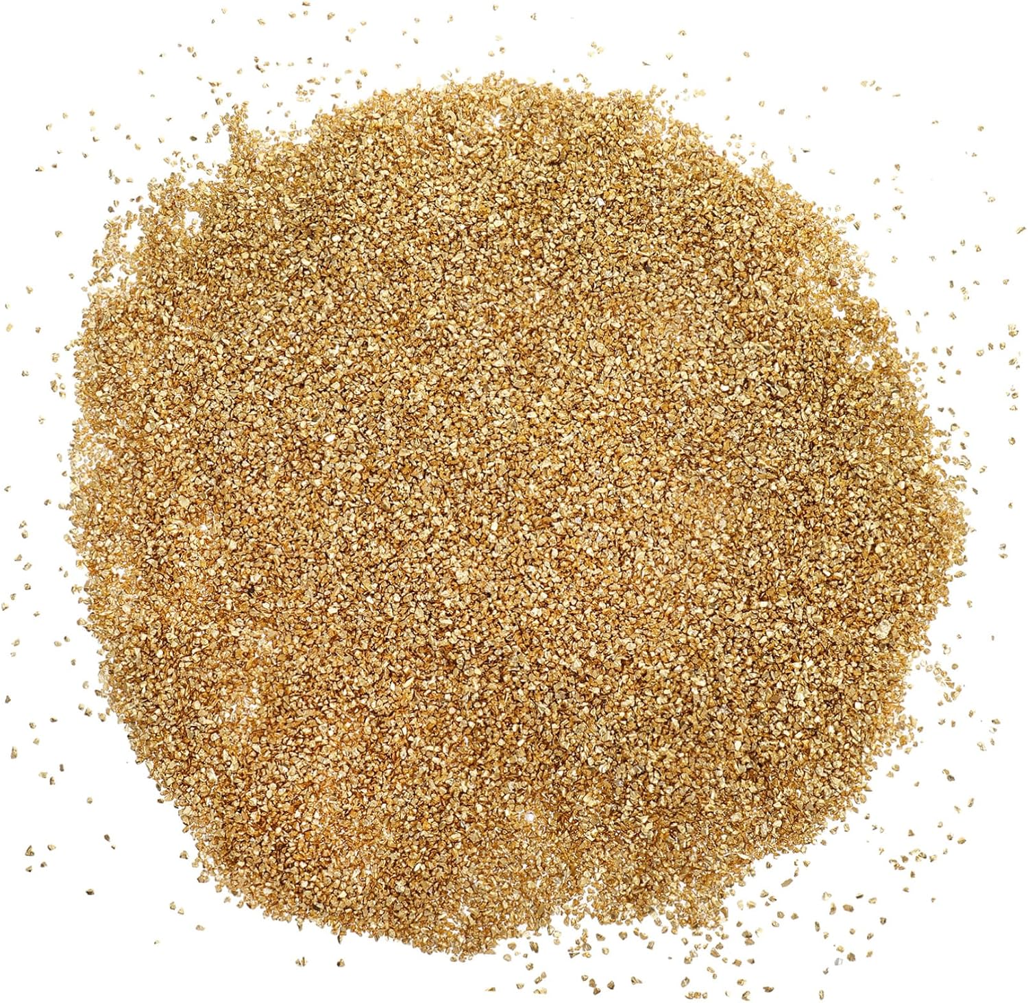 Housoutil Gold Fine Glitter 500g Irregular Glass Chips Metallic Glass for DIY Crafts Epoxy Resin Decorations