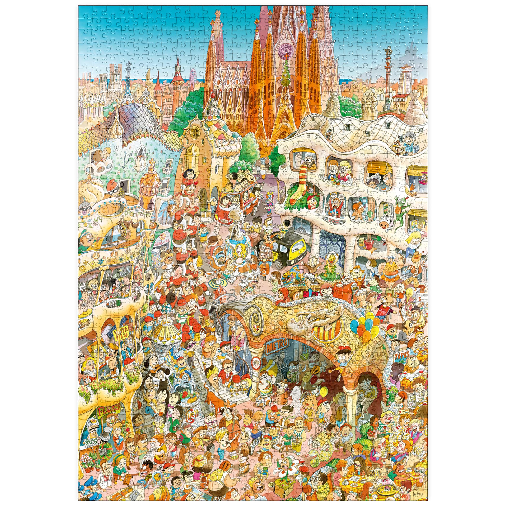 Barcelona - Hugo Prades - Premium 1000 pieces Puzzle - MyPuzzle special collection from Heye Puzzle