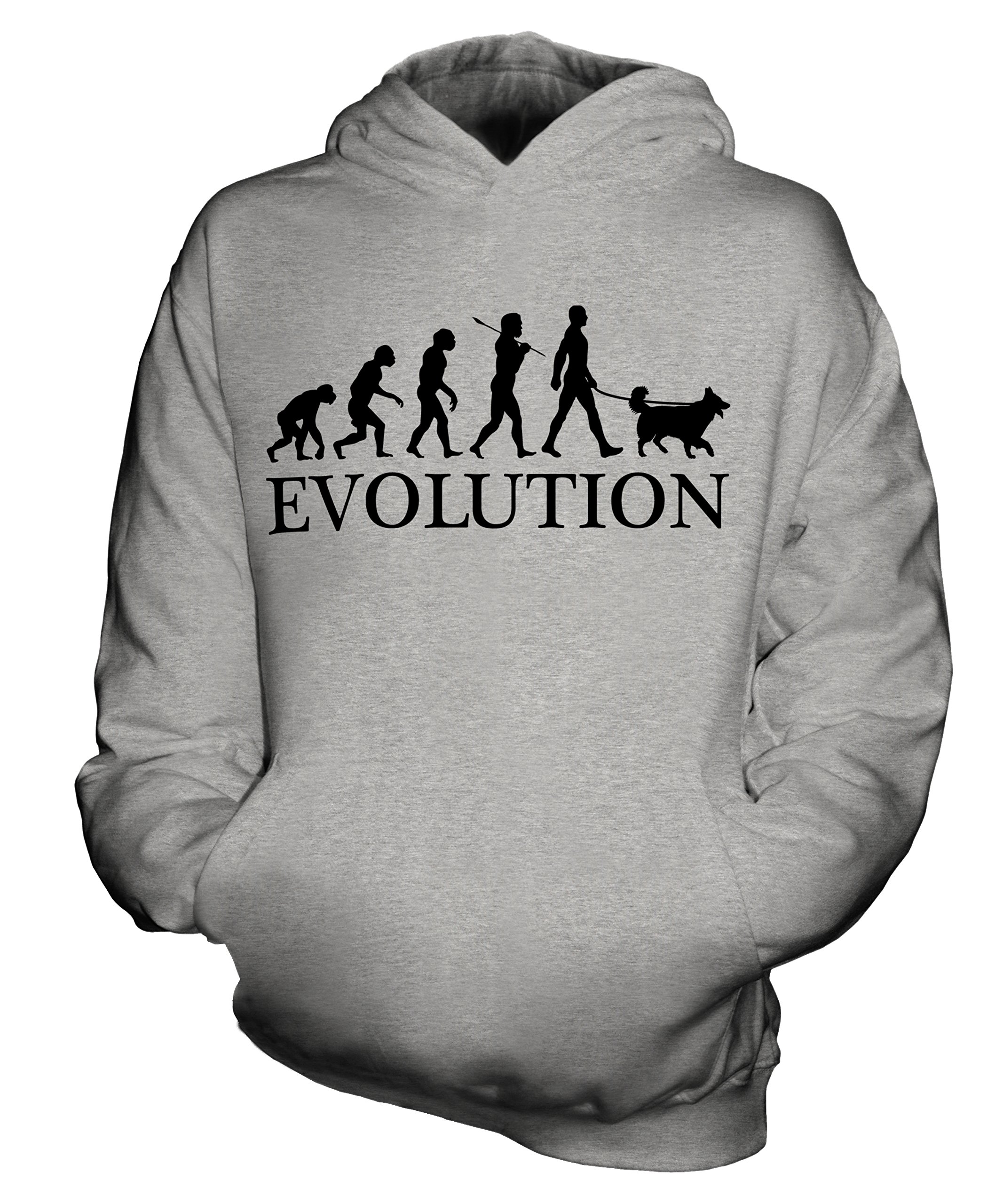 Sweat à capuche Shetland Chien Évolution idéal pour l'école et les sorties