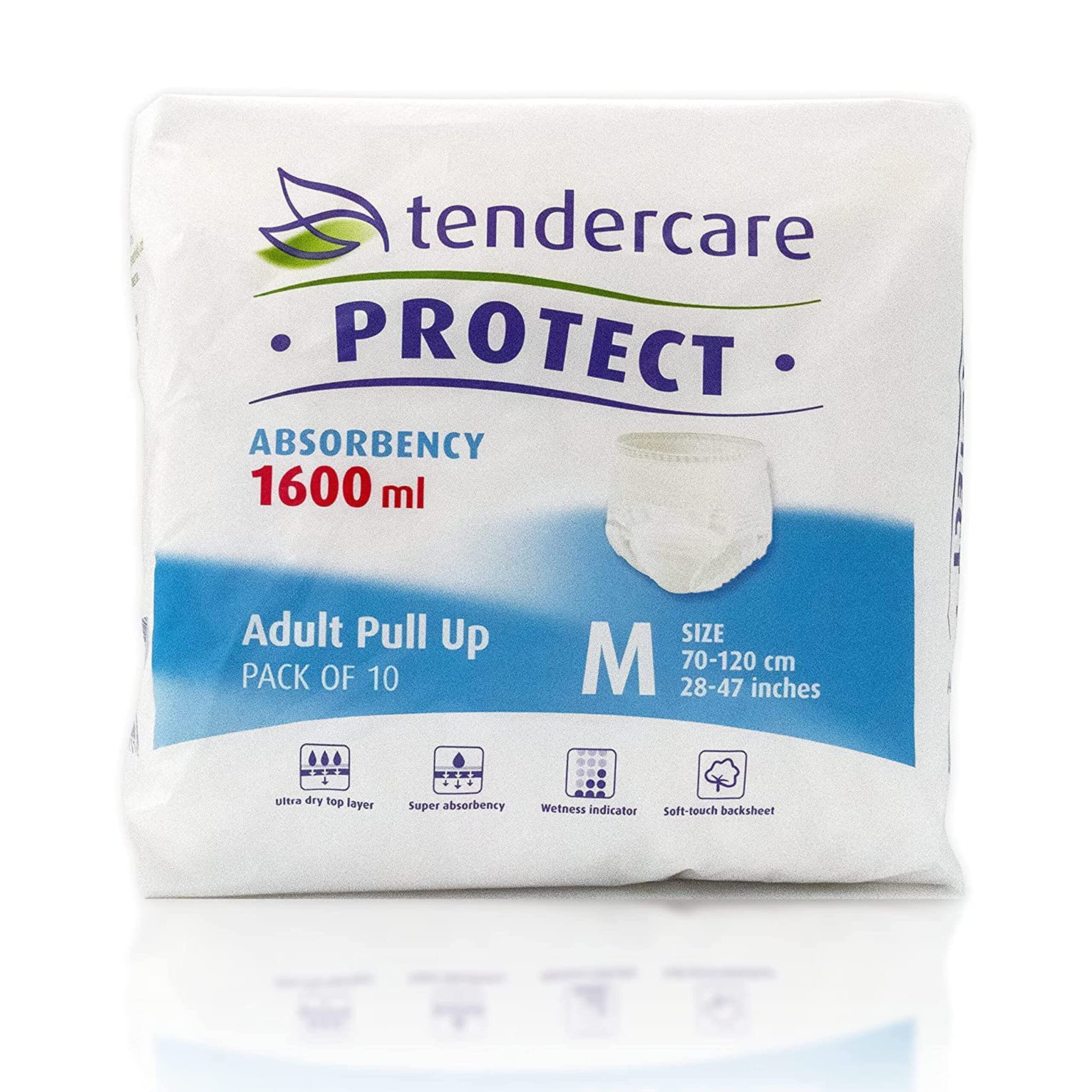 tendercare PROTECTAdult Incontinence Pants - 40 Medium Pull Up Pants - Disposable Pants for Men & Women - Discreet Incontinence Pants - 1600ml Absorbency