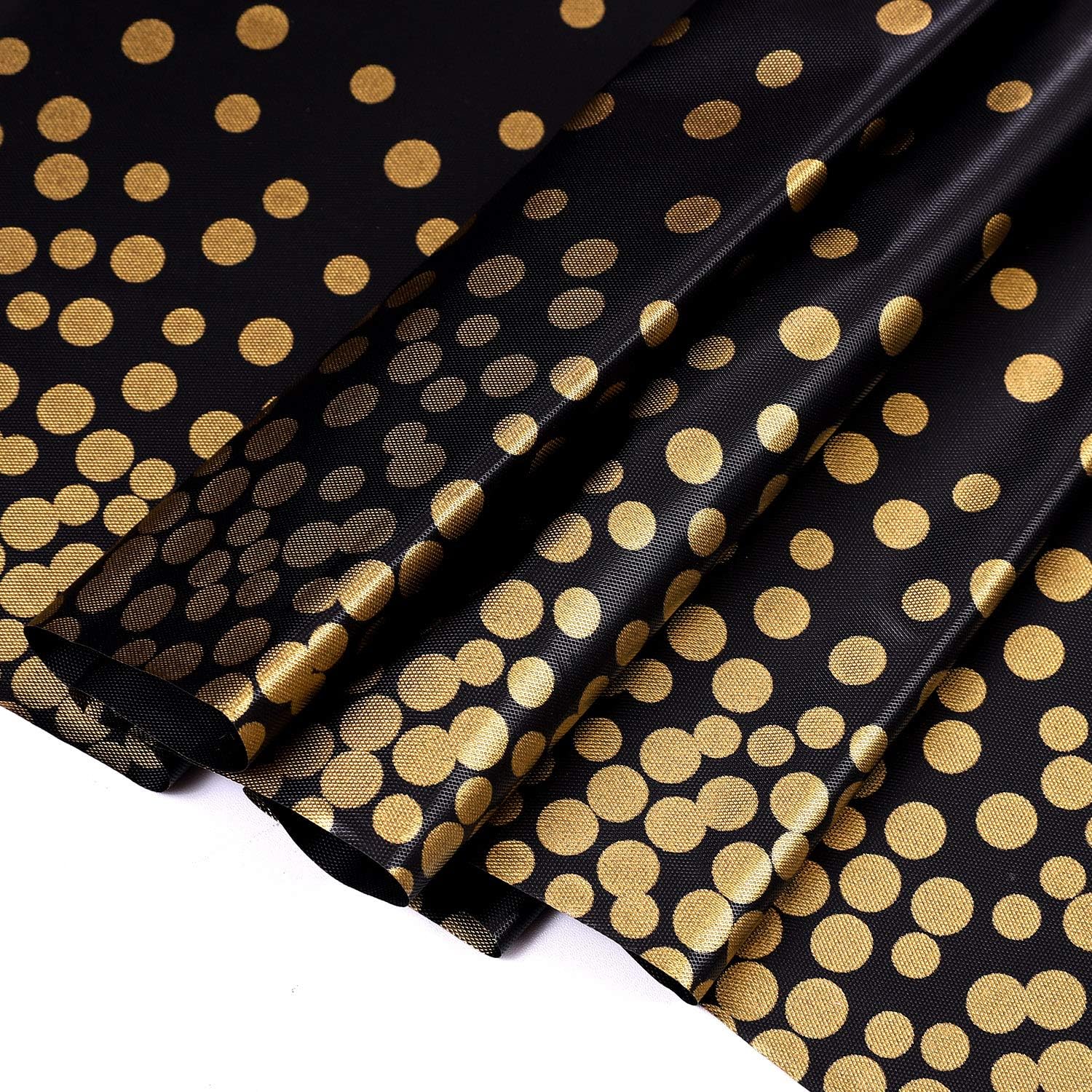 Aneco 2 Pack Black Dot Disposable Tablecloths Table Covers Party Plastic Tablecloths Dot Confetti Table Cloths for Indoor or Outdoor Parties Birthdays Weddings Christmas