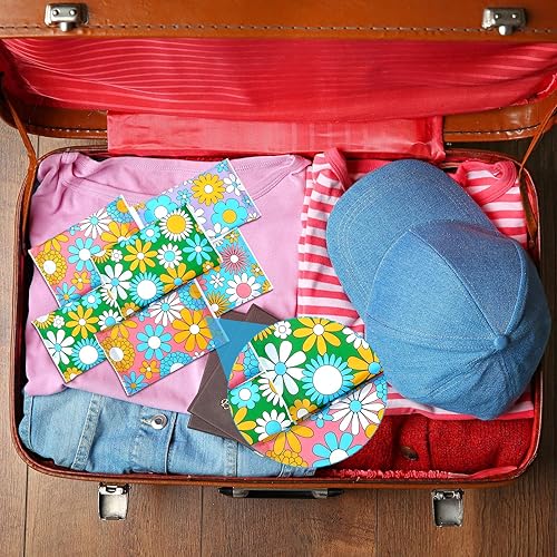 Vista 11 de PerKoop Paquete de 100 pañuelos de bolsillo para viajes, pequeños pañuelos faciales tamaño cartera, papel higiénico para viajes, suministros