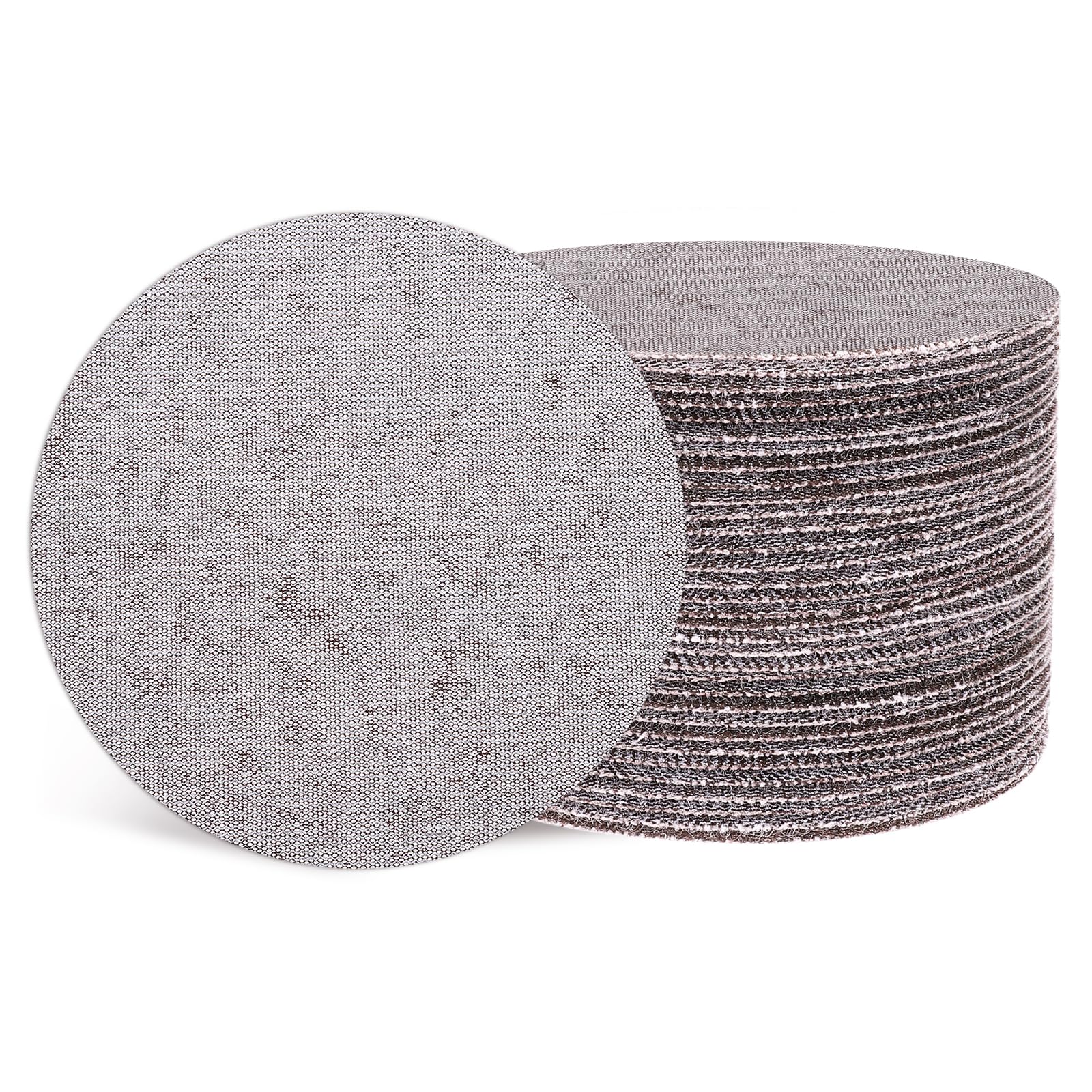 QUARKZMAN 100pcs 150mm Disque de Ponçage à Mailles Papier de Verre 180 Grit