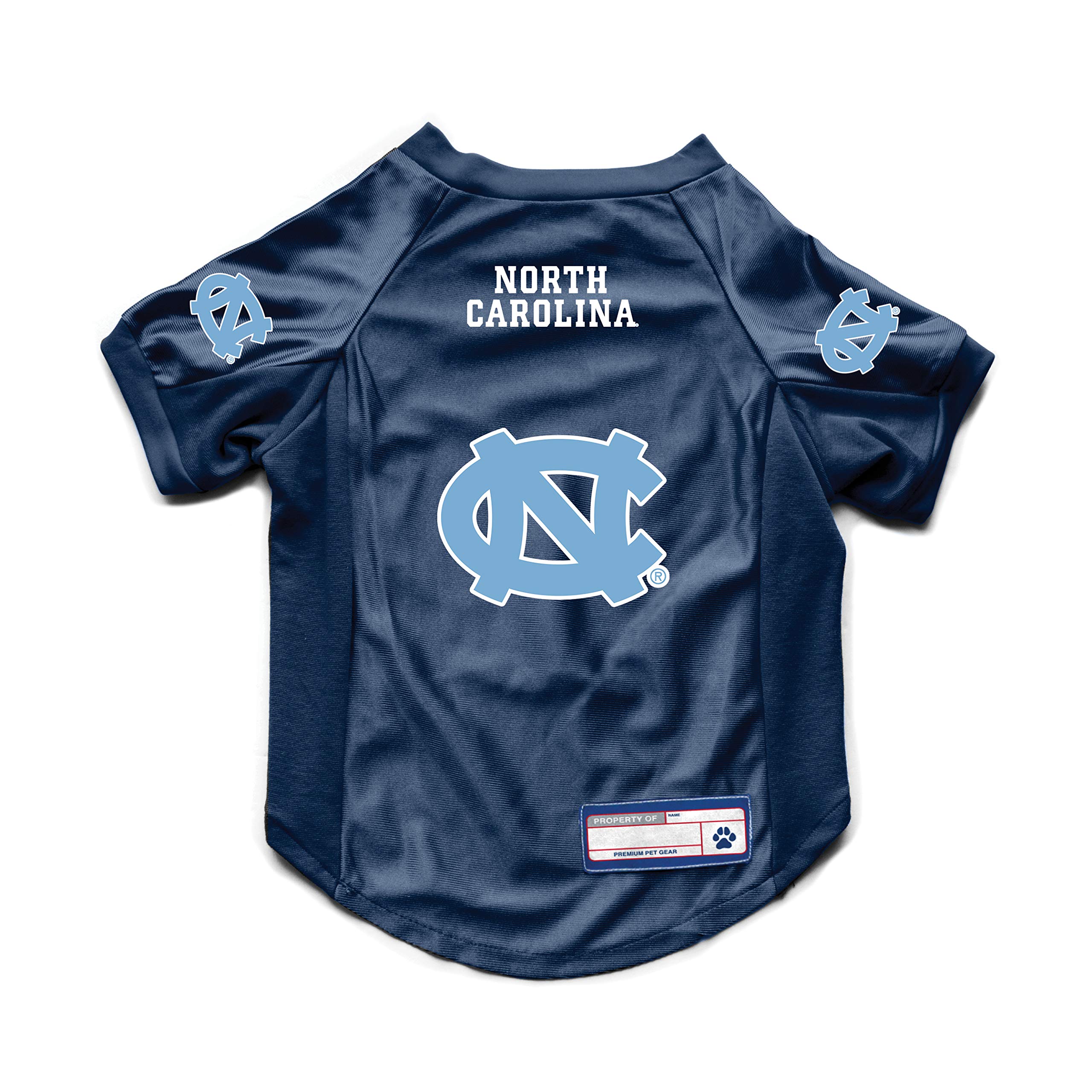 Littlearth NCAA North Carolina Tar Heels Stretch Pet Jersey, X-Large — image 1