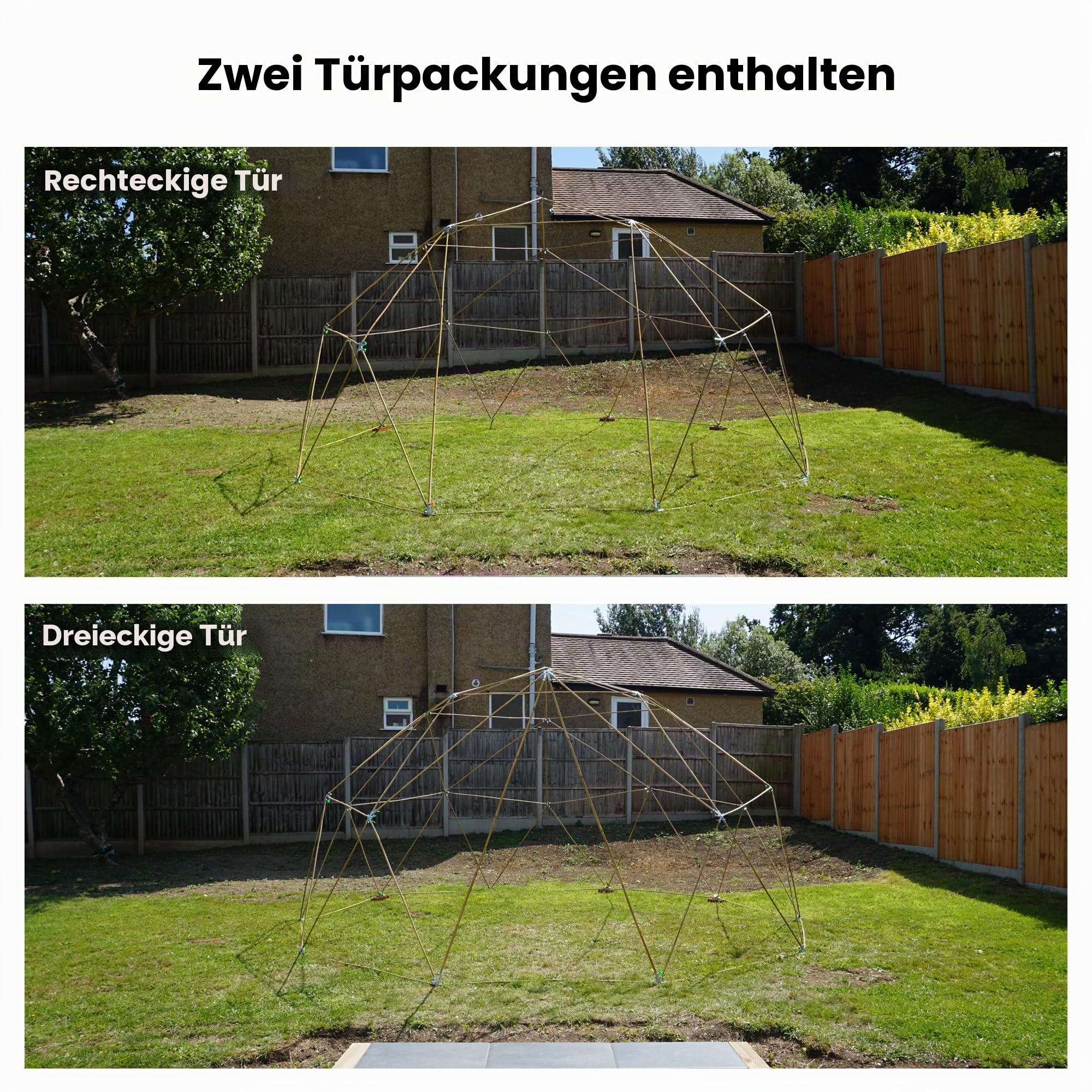 Panda Domes - 2V Geodätische Kuppel Naben-Kit
