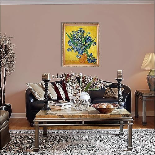 Miniatura 1520 de A&T ARTWORK The Starry Night de Vincent Van Gogh. Tamaño del marco: 36 x 30 pulgadas, tamaño de la imagen: 30 x 24 pulgadas, reproducciones clásicas