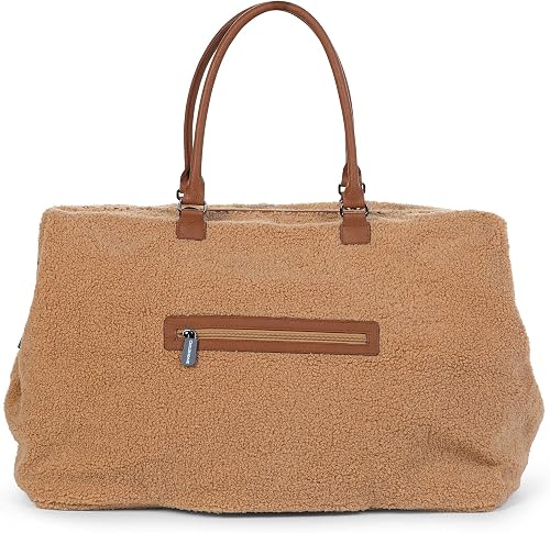 Childhome, Mommy Bag, Changing Bag, Maternity, Travel Bag, Large Capacity, Changing Mat, Adjustable Shoulder Strap, Compartmentalised, Insulated Pocket, Suitcase Pocket, Teddy beige - 4