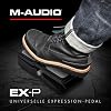 M-AUDIO EX-P - Expression-Fußpedal für Keyboards MIDI-Keyboards Controller und Unterstützte Gitarreneffektpedale