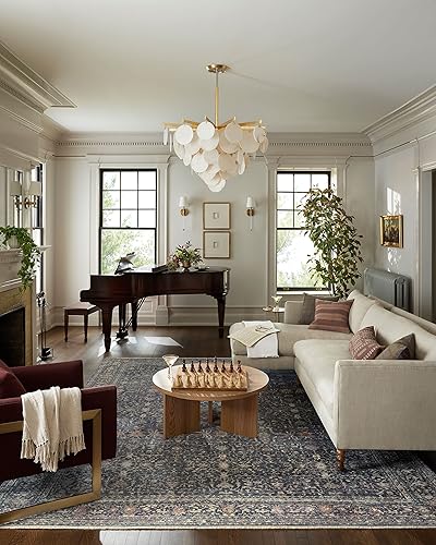 Miniatura 2 de Jean Stoffer x Loloi Bradbury Collection BRU-01 MidnightMulti - Alfombra decorativa de 3 pies 7 pulgadas x 5 pies 7 pulgadas