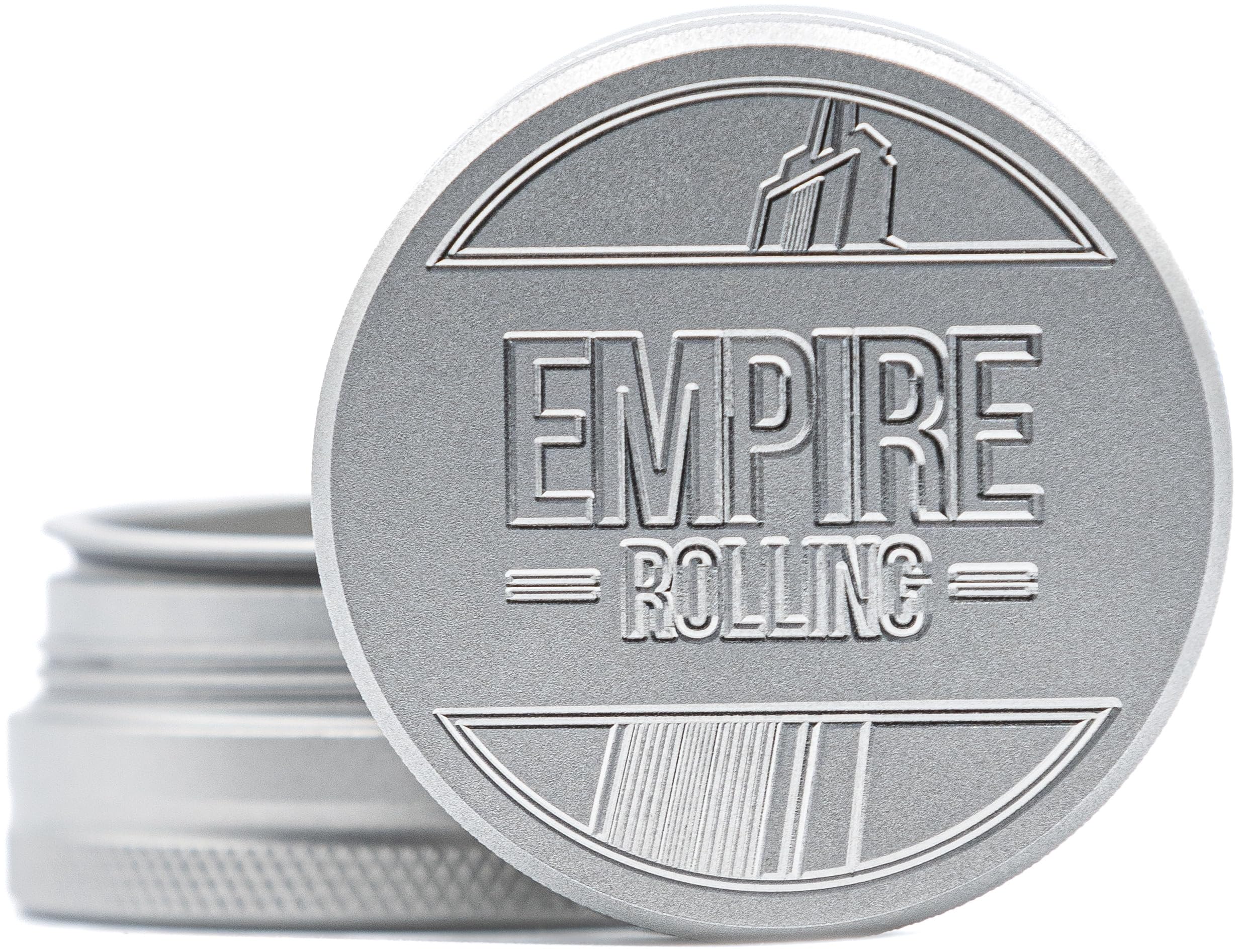 Empire Rolling – Premium Stainless Steel Herb Grinder | Razor-Sharp Teeth, Ultra-Strong Magnetic Closure, Durable 2-Inch Design for Precision Grinding | Compact & Travel-Ready