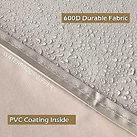 Vista 3 de Cubierta para TV al aire libre de 43 pulgadas, IC ICLOVER 600D Protector de TV resistente de 4 estaciones, impermeable con cremallera, solapa