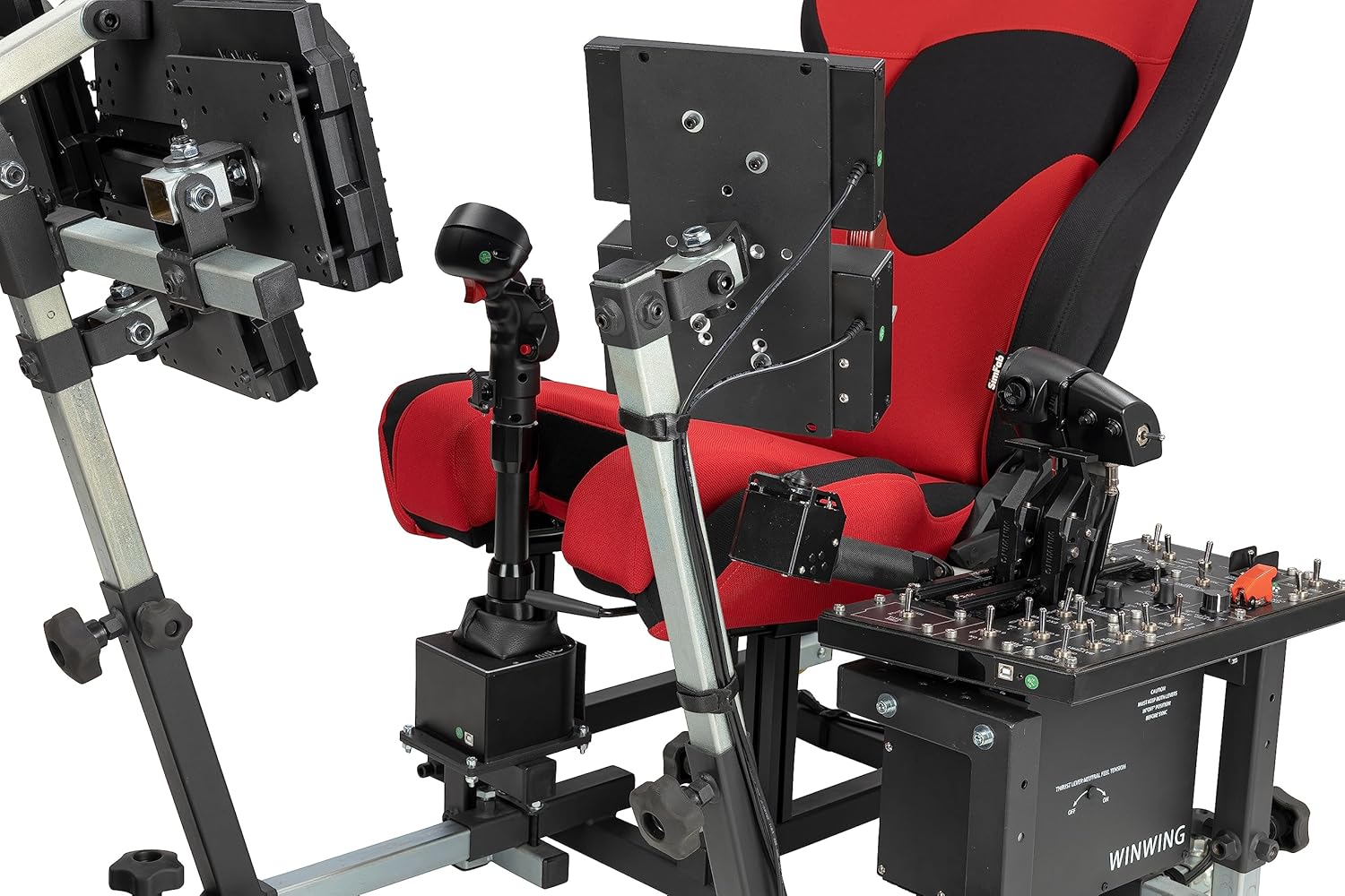 SimFab Flight Sim Add-on Kit Advanced Modular Side Mount AMSM Configuration #10 Compatible with WinWing Super Taurus Throttle, Take off Combat ready panels VirPil Control Panels