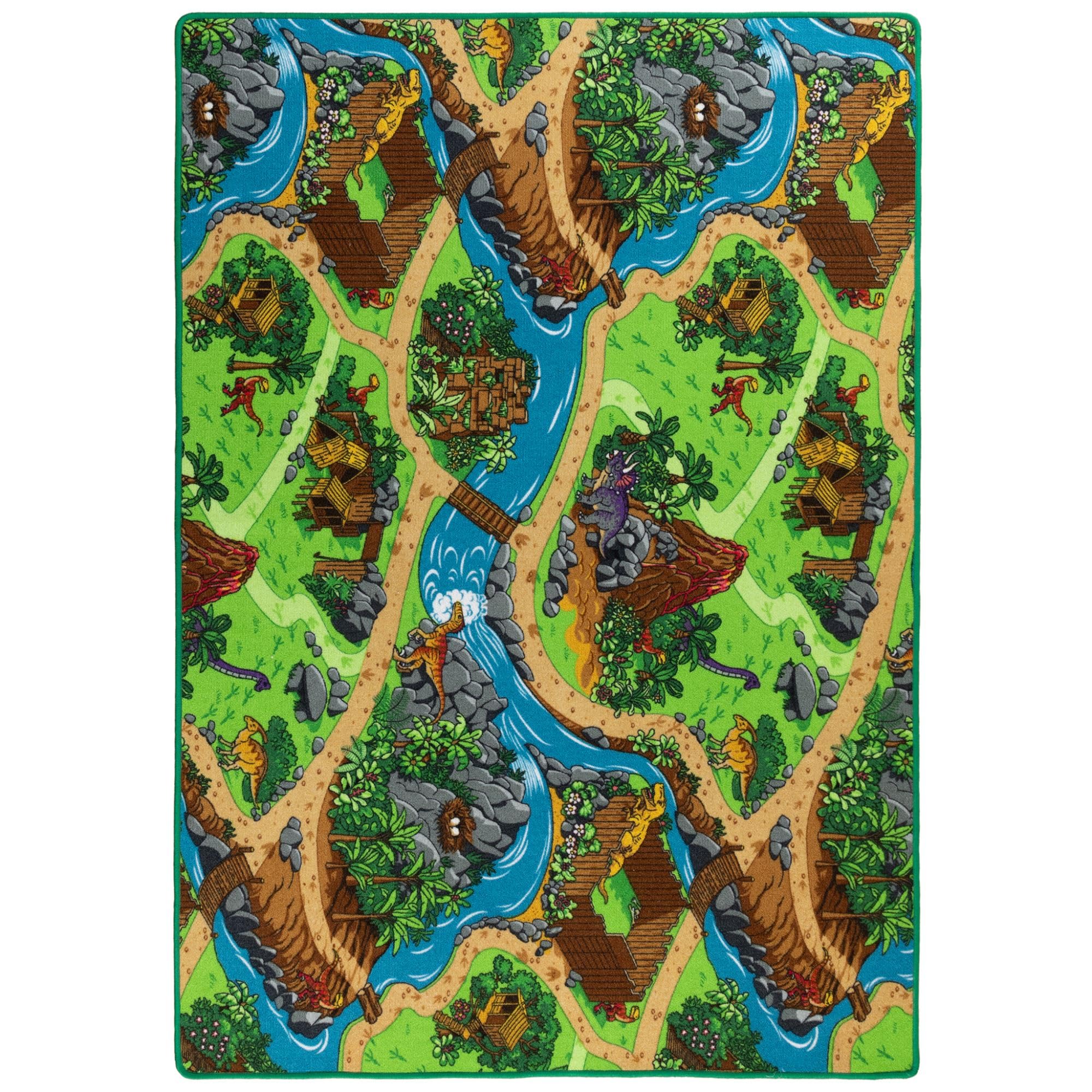 Steffensmeier Kinderteppich Buddy Rechteckig | Kinderzimmer und Spielteppich | Dino, Größe: 200x300 cm