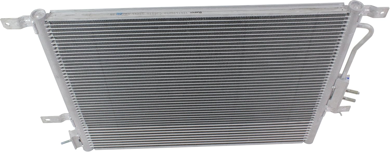 Air Conditioning & Heat A/C Condenser w/ Trans Cooler Fits 2004 Jeep