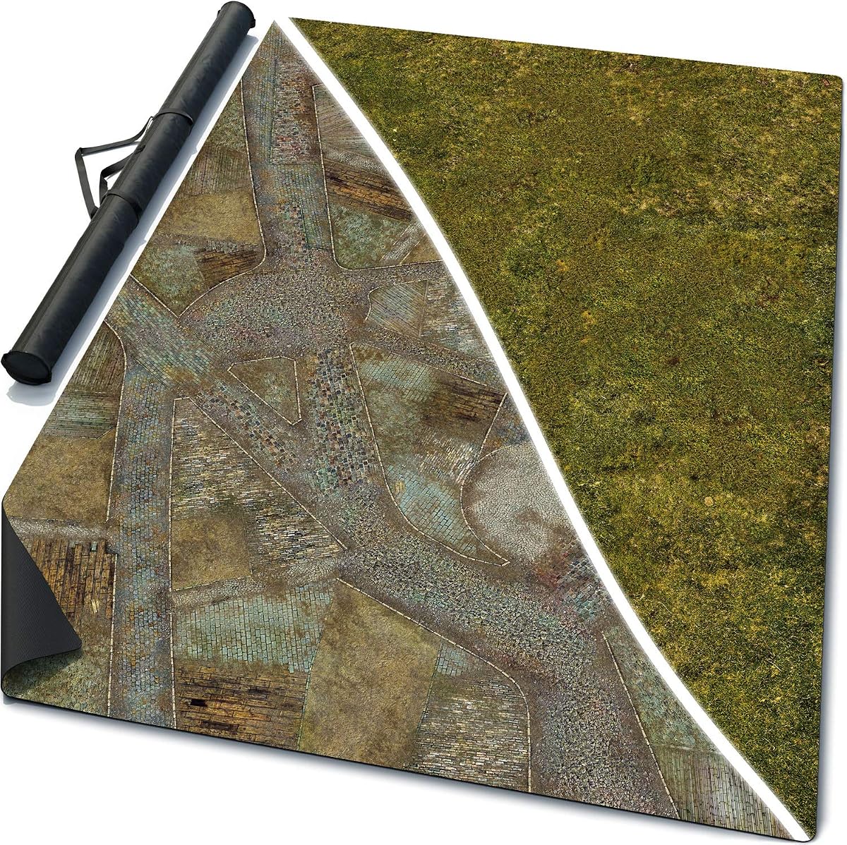 6 x 4 feet Double-Sided Mouse Pad Rubber Battle Mat: Meadows + Zolotograd