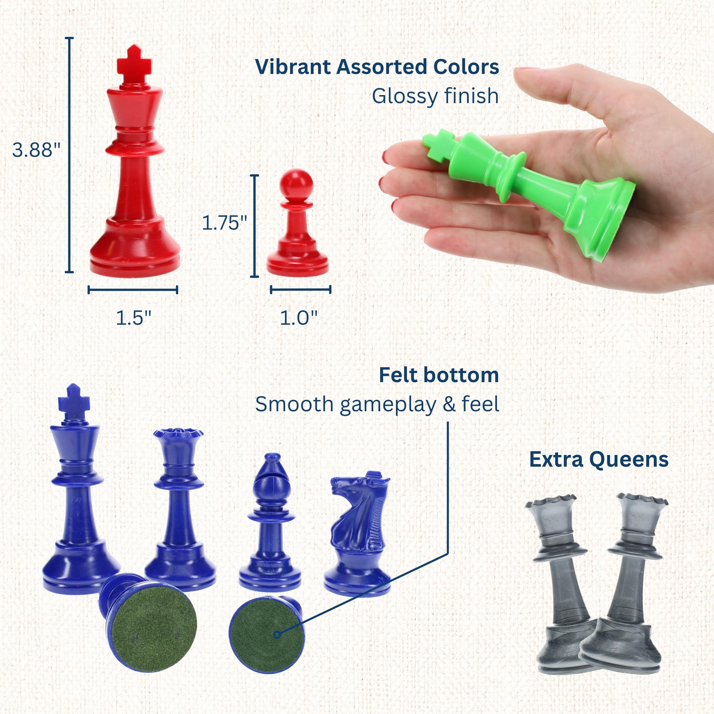 Amazon.co.jp: WE Games Four Player Chess Set : おもちゃ