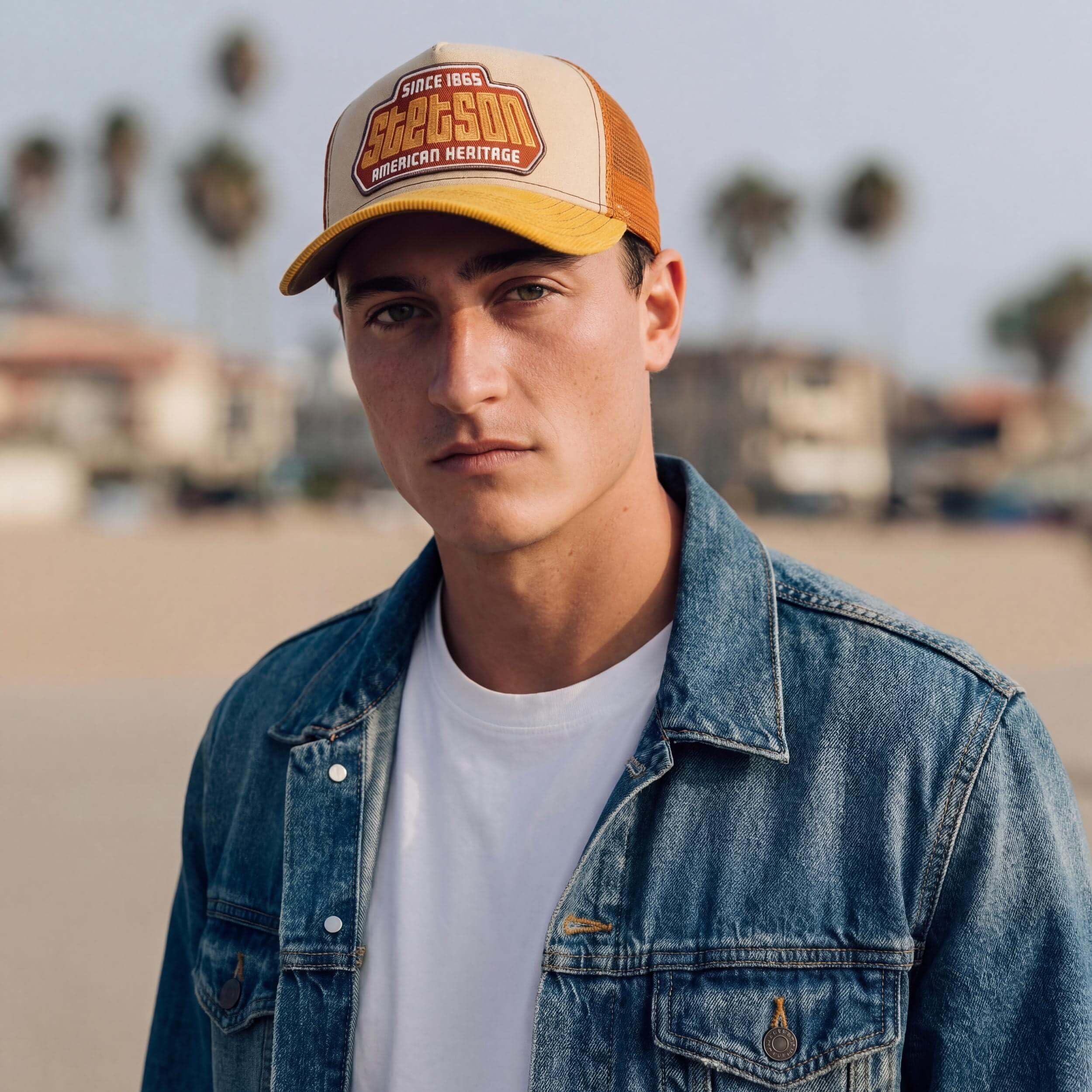 Stetson Cappellino Trucker Classic Donna/Uomo - Berretto Baseball Mesh cap Snapback, con Visiera Primavera/Estate