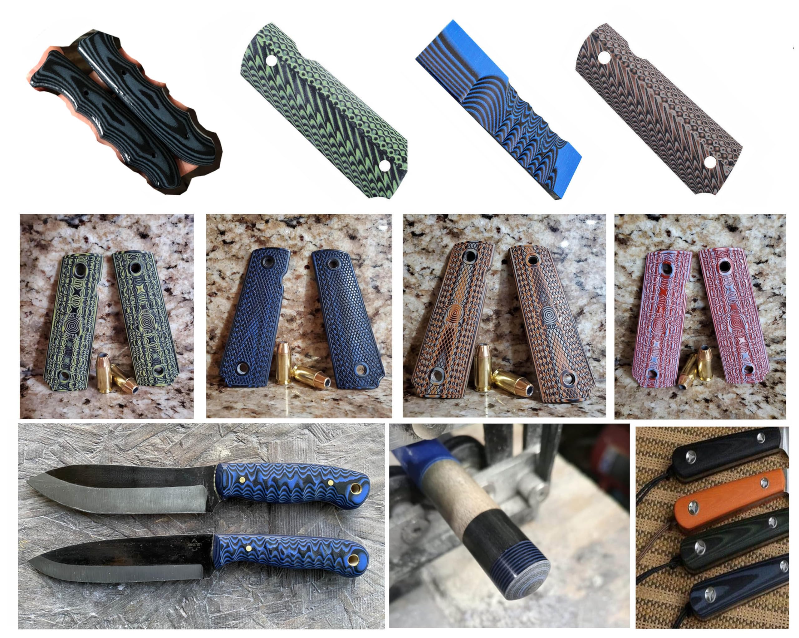G10 Knife Handle Scales - Durable Micarta -5 G10 Knife Handle Scales - Durable Micarta -5