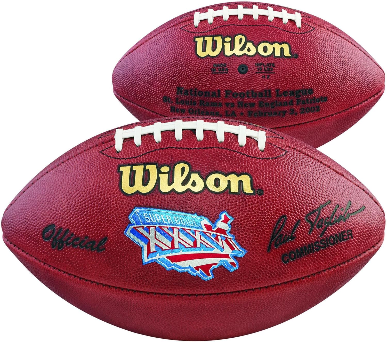 Super Bowl XXXVI Wilson Official Game Football - NFL Balls