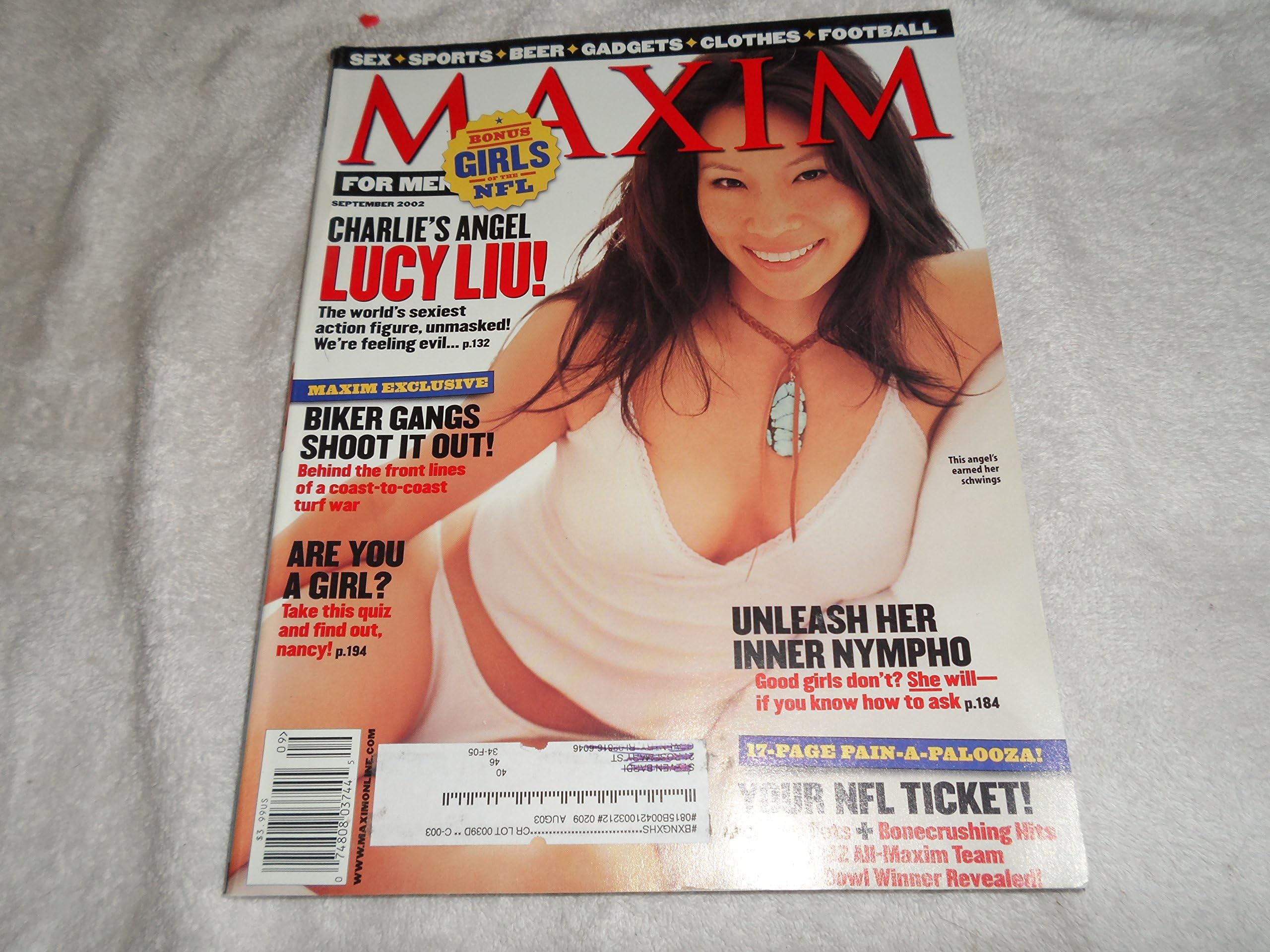 Maxim Magazine #57 [September 2002] Lucy Liu, Girls of the NFL Paperback – January 1, 2002