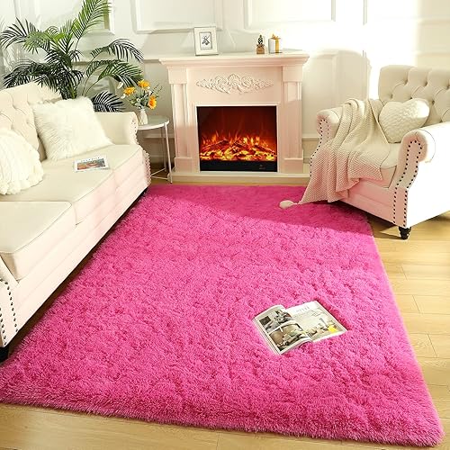 Vista 46 de LOCHAS - Alfombras de interior ultrasuaves y modernas, esponjosas, para sala de estar, ideal para decoración del hogar, del dormitorio de los niños