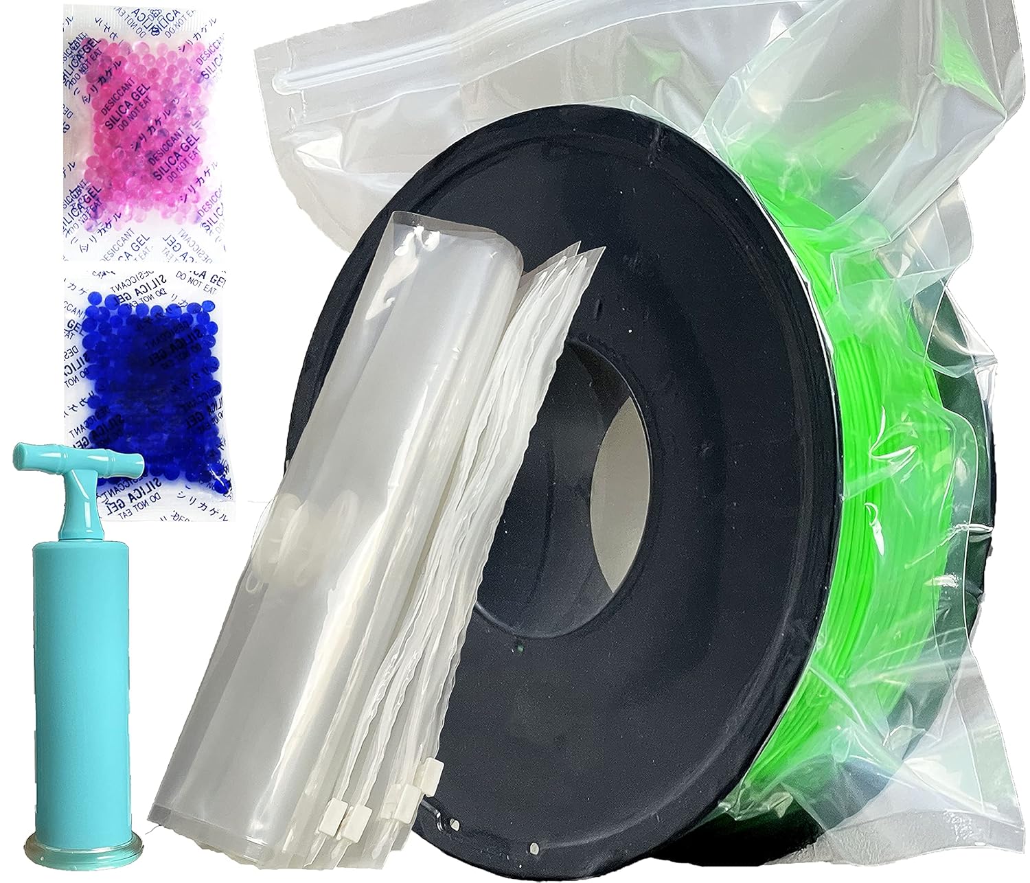 Vacuum 3D Printer Filament Bag for Storage, Compress and Remove Air to