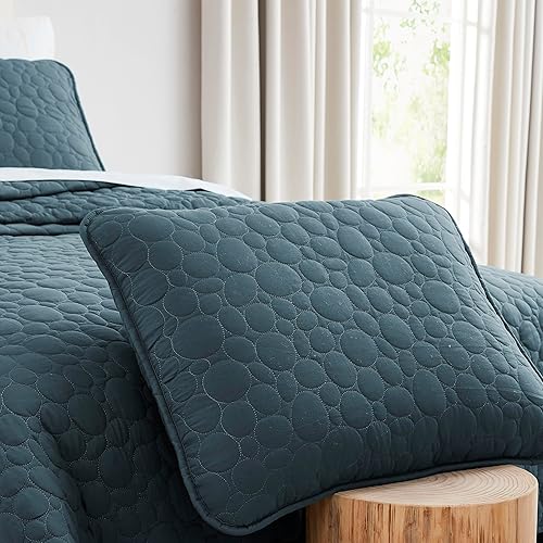 Miniatura 7 de Southshore Fine Living, Inc. - Juego de colcha de tamaño California King extra grande, ropa de cama ligera, 3 piezas de colcha de tamaño extra